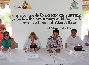UQROO y el Municipio de Bacalar suscriben convenio de colaboración