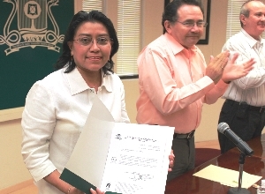 La Dra. Lourdes Castillo Villanueva, Secretaria General de la UQROO