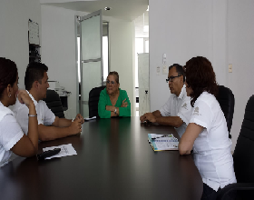 Presentan a la rectora de la UQROO, Mtra. Elina Elfi Coral Castilla avances del proceso de admisión 2015 en la Unidad Académica Cancún 