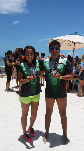 Universitarios obtienen medalla de plata y bronce en el Open Water Swin “El Cruce 2015”.