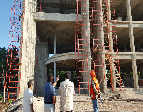 Visita a la construcción de la Unidad Académica Cancún