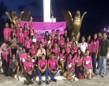 El campus Cozumel se suma a las actividades del día mundial de la lucha contra el cáncer de mama.