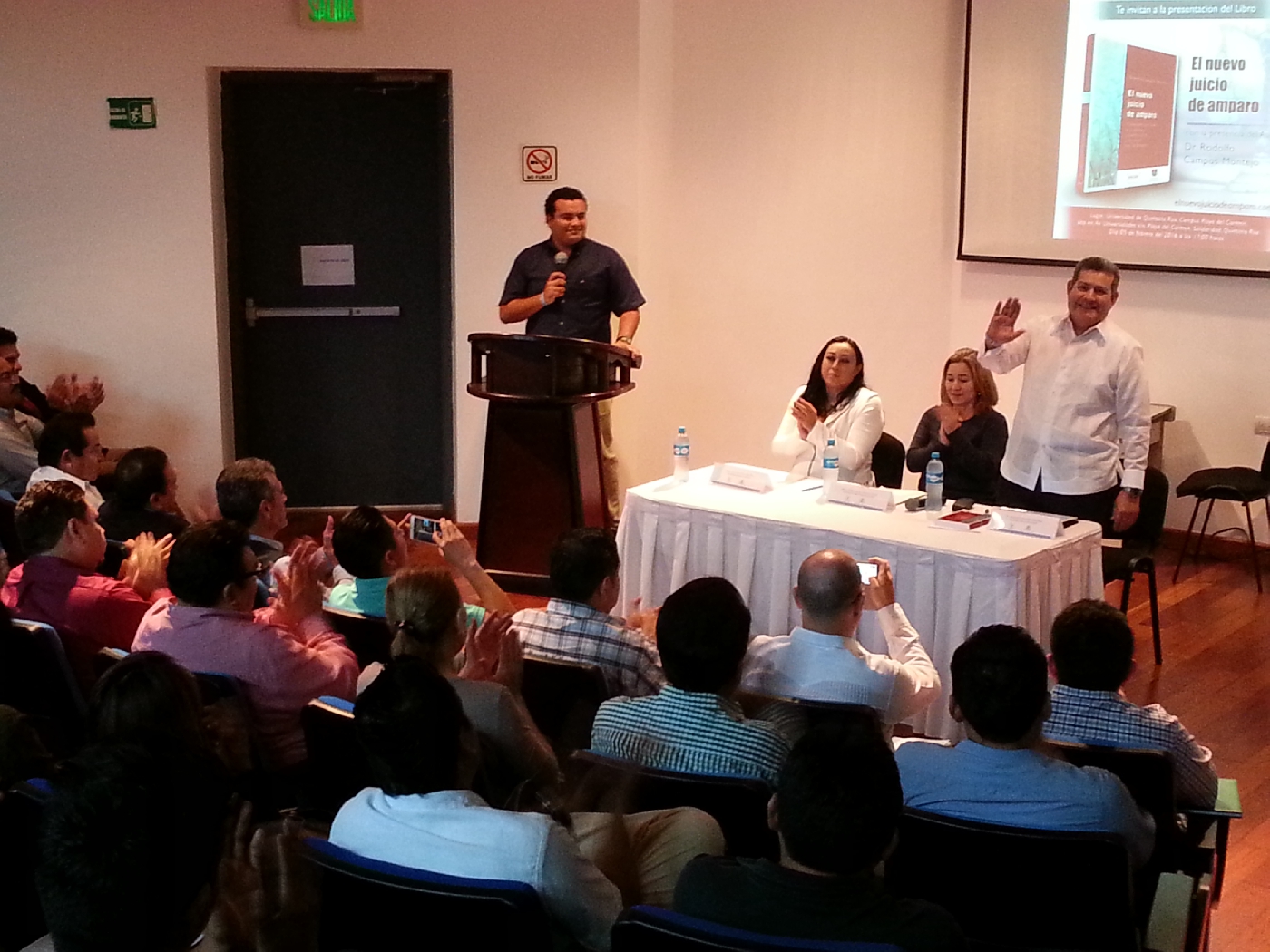 Presentación del libro “El nuevo juicio de amparo” en la Unidad Académica Playa del Carmen