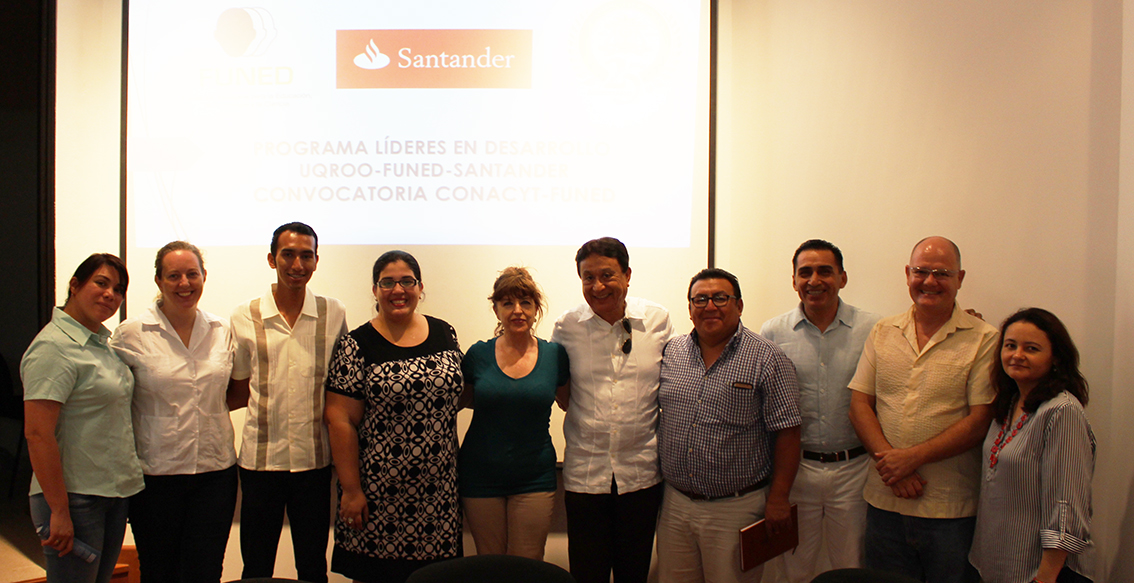 “Programa Jóvenes  Líderes en Desarrollo Santander-Funed” en la Unidad Académica Playa del Carmen