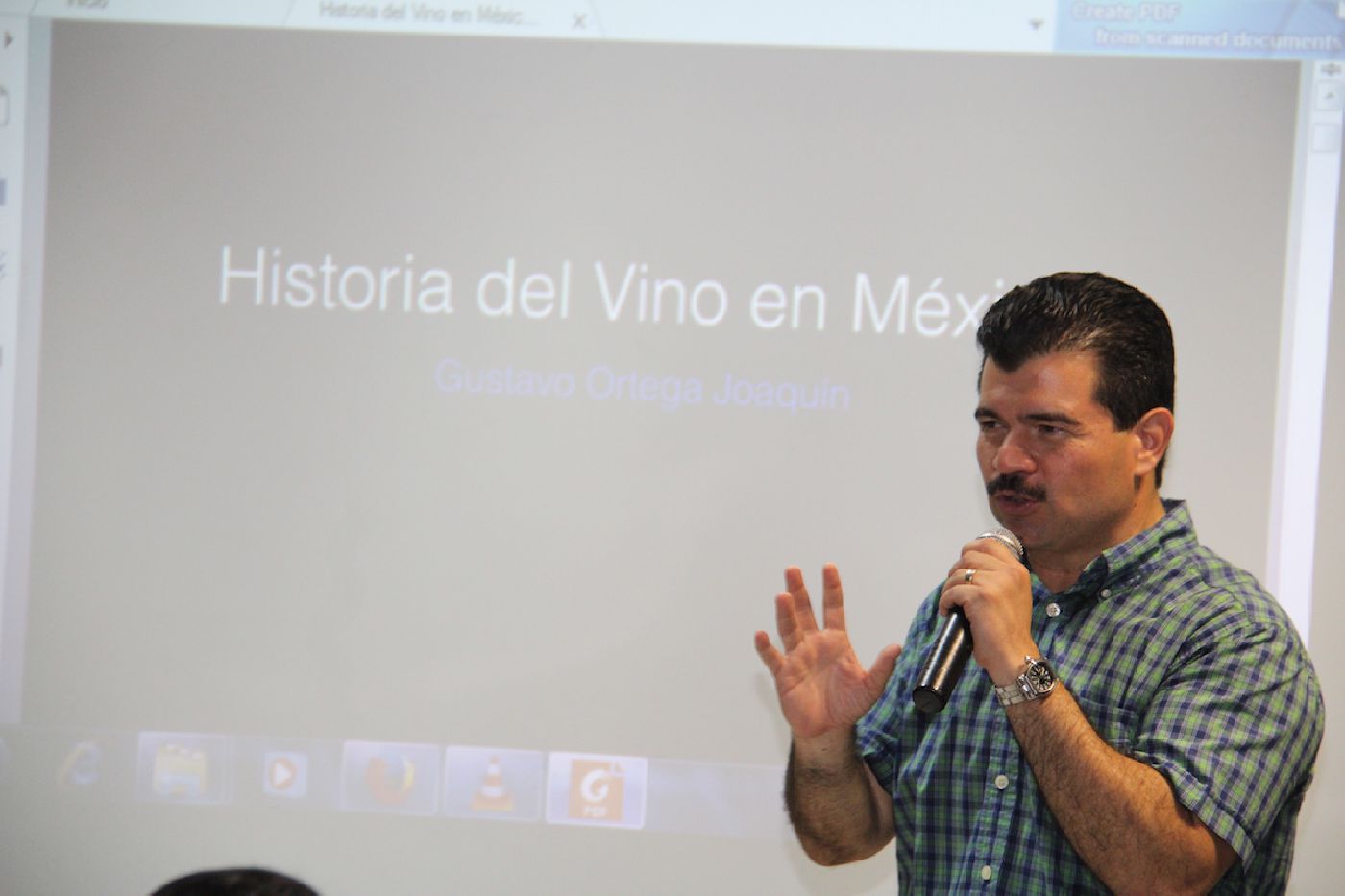 Historia del vino en México, conferencia de Gustavo Ortega Joaquín