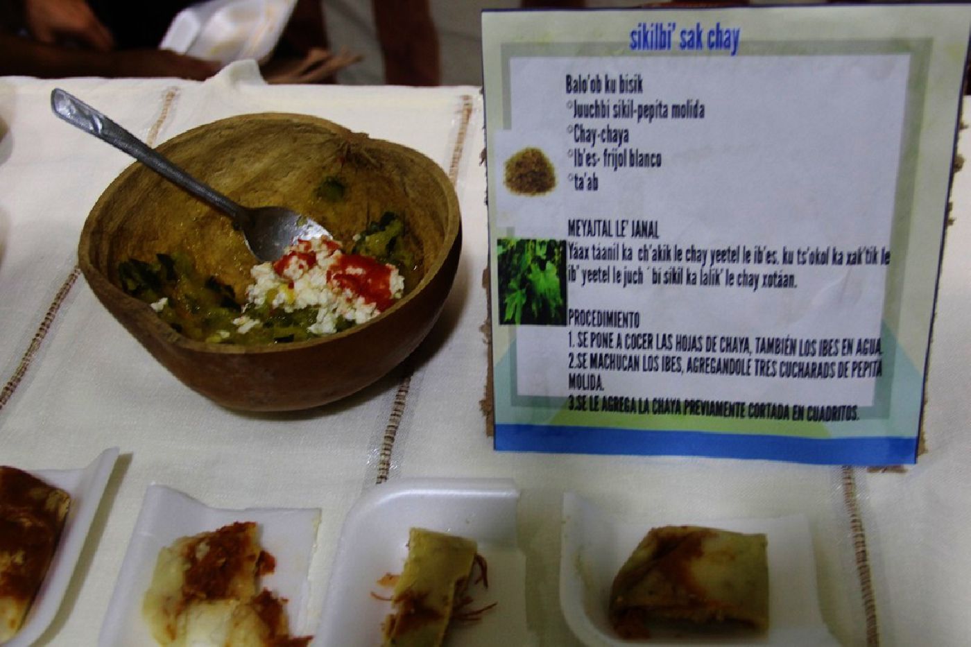Concurso de platillo maya del bien comer en Ciencias de la Salud