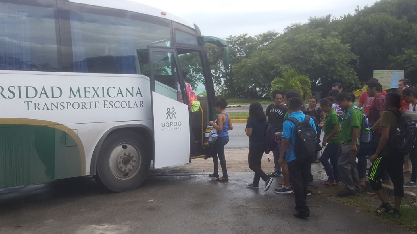 Exitosa ruta de transporte escolar en la Unidad Académica Chetumal impulsa el Voluntariado