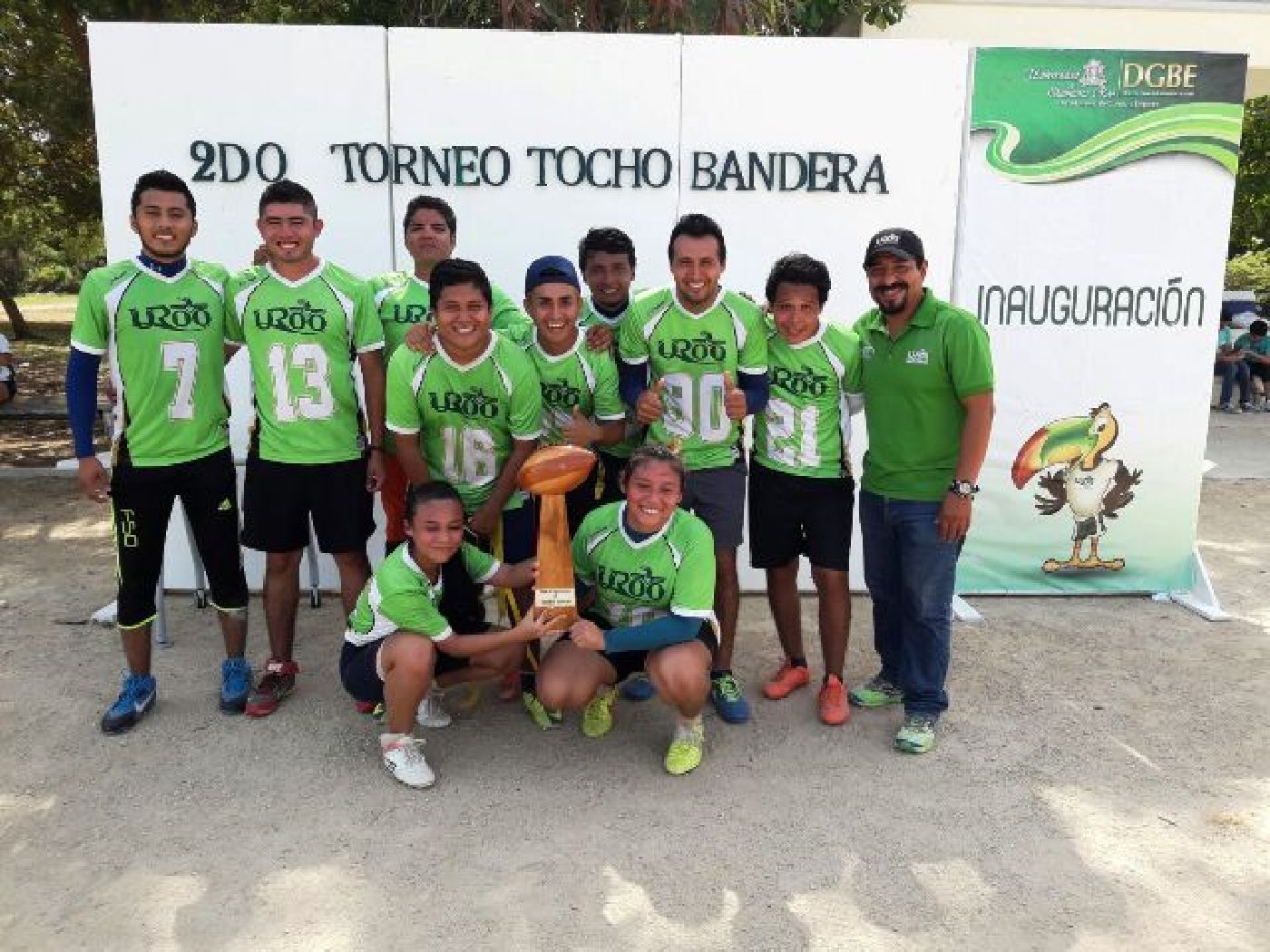Tucanes UQROO, campeón de Torneo  de Tocho Bandera Universitario 2017