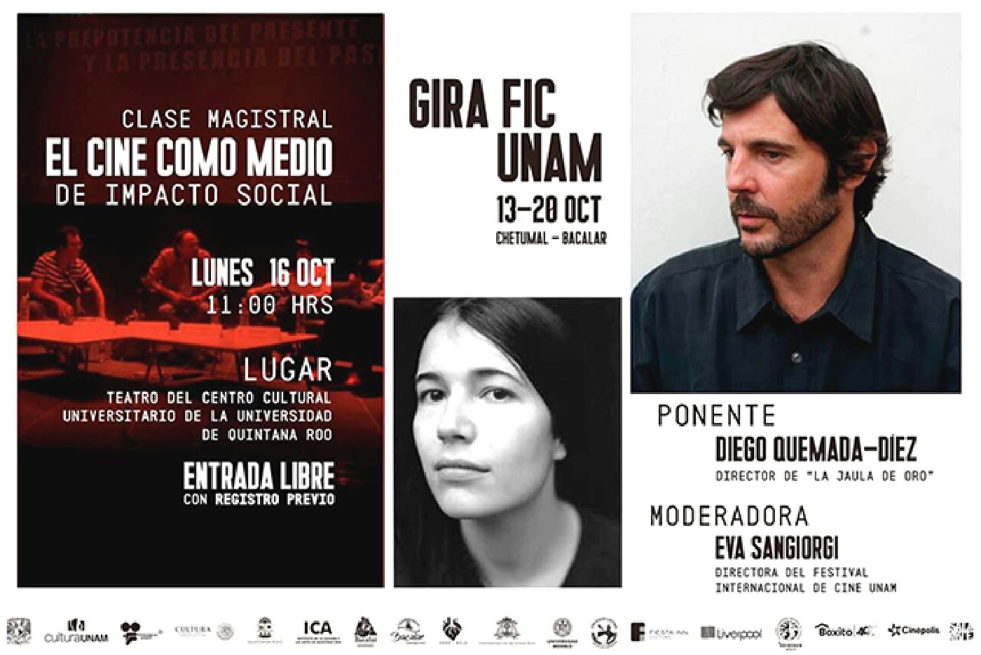 En la UQRoo se proyectarán películas de la  Gira del Festival Internacional de Cine UNAM 