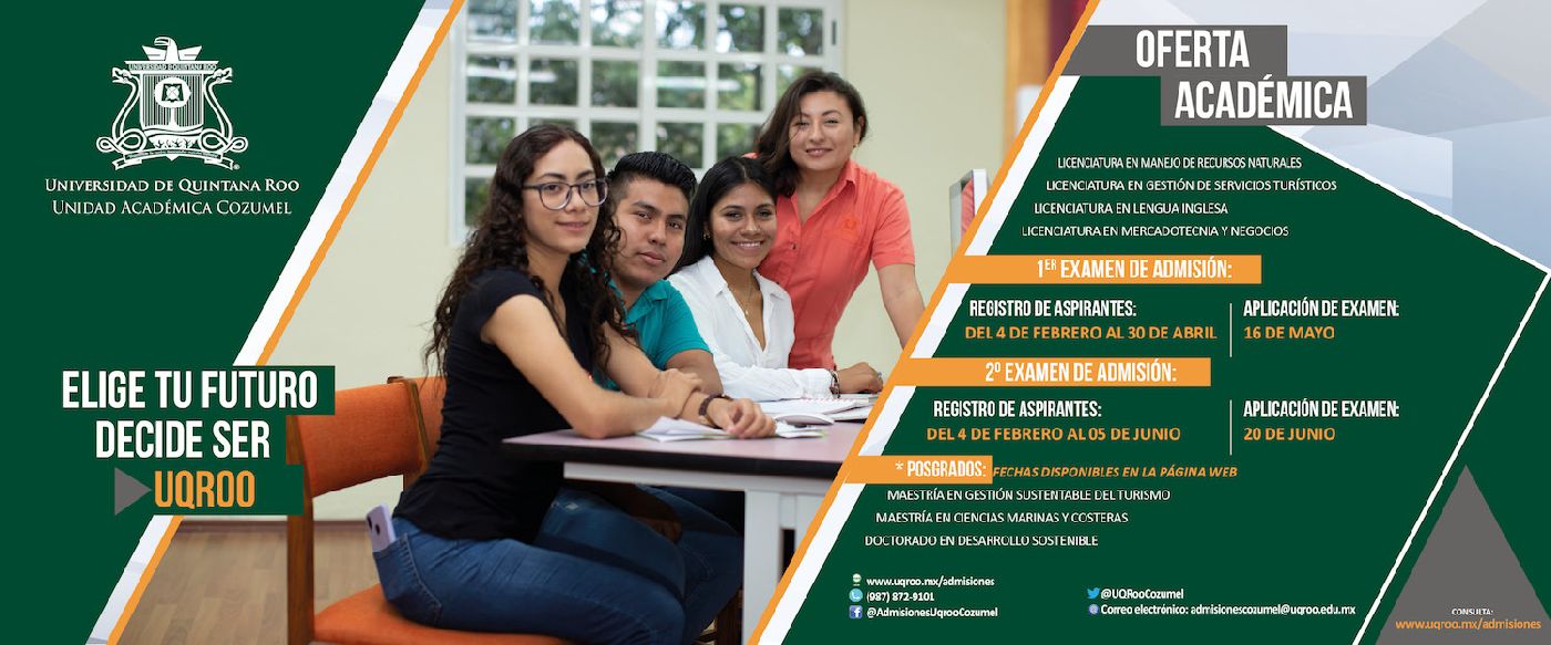 Ofrece la UA Cozumel más de 200 espacios  de licenciatura y 30 en posgrados en 2020 
