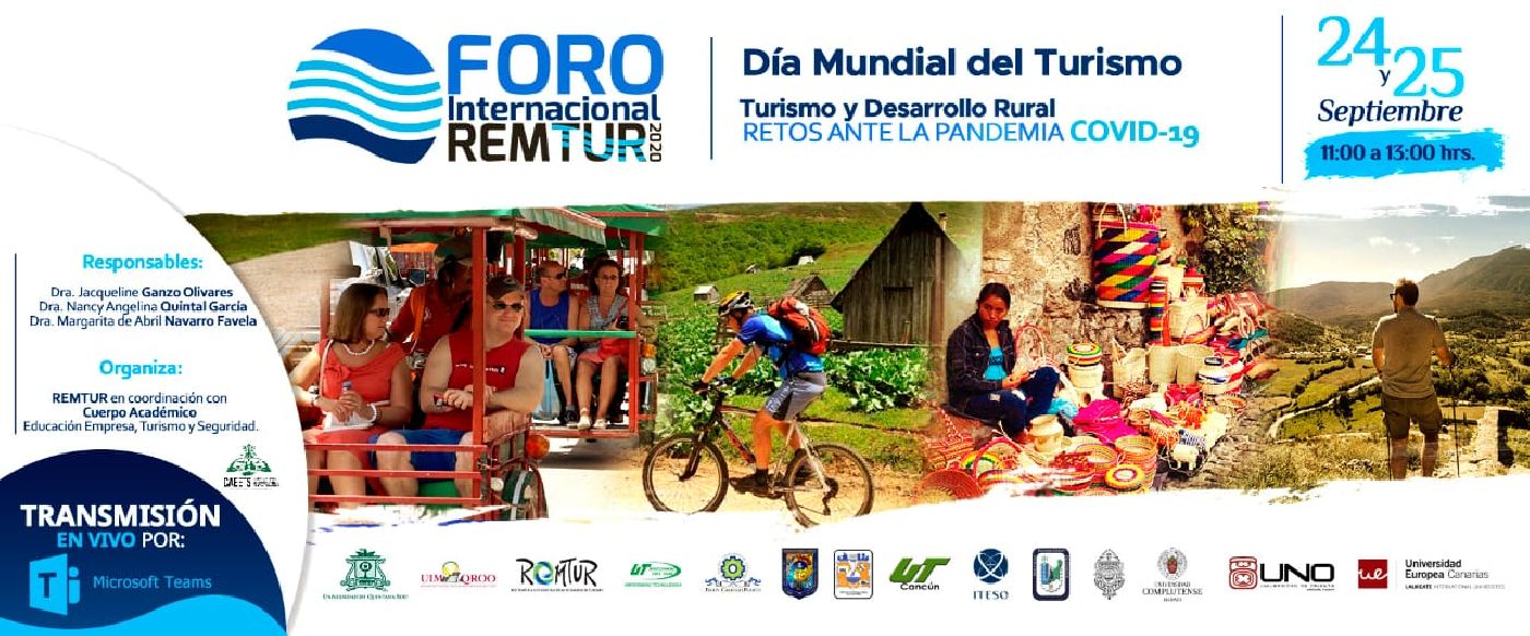 Conacyt y UQRoo celebrarán Día Mundial del Turismo con Foro Internacional Remtur 2020