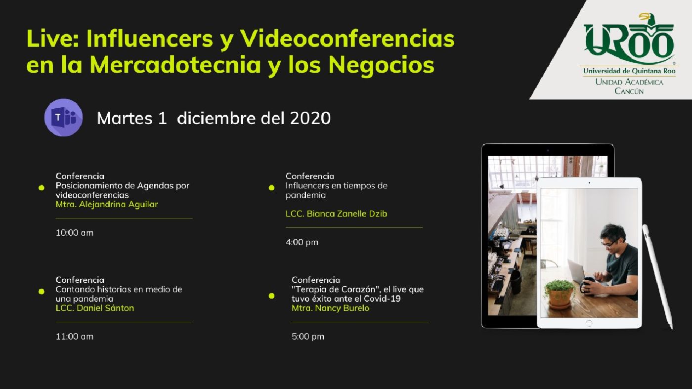 Live: Influencers y Videoconferencias  en la Mercadotecnia y Negocios