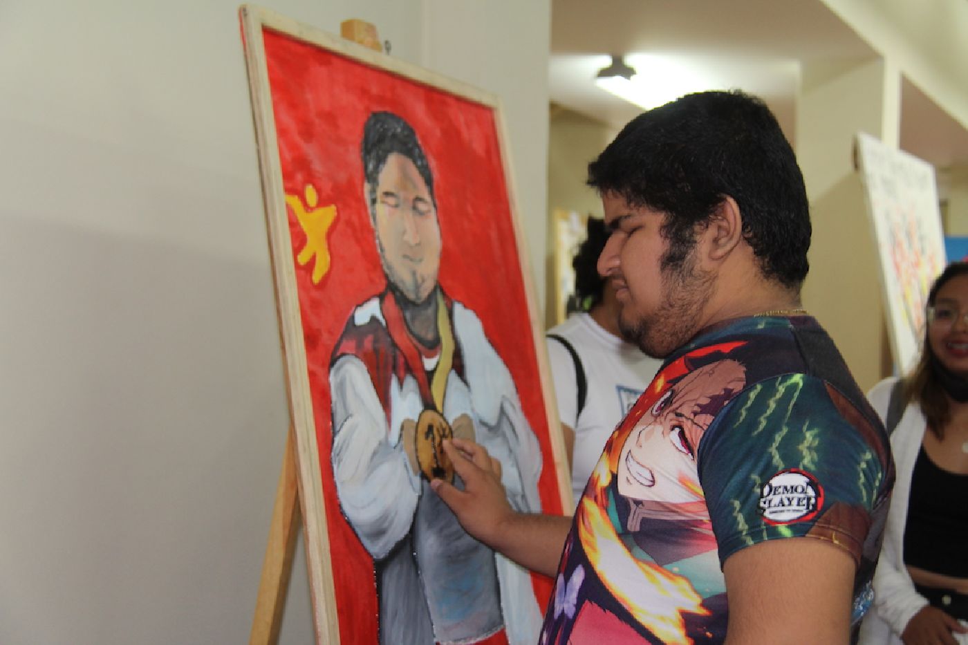 Estudiantes realizan exposición pictórica colectiva, en Campus Cozumel