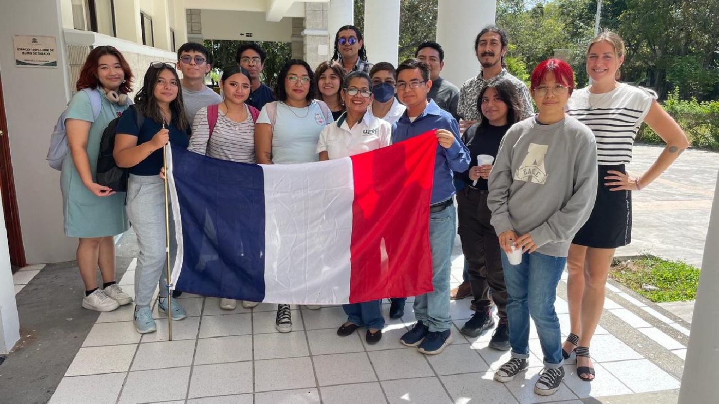 Festejan Jornada Internacional de la Francofonía en el campus Chetumal Bahía