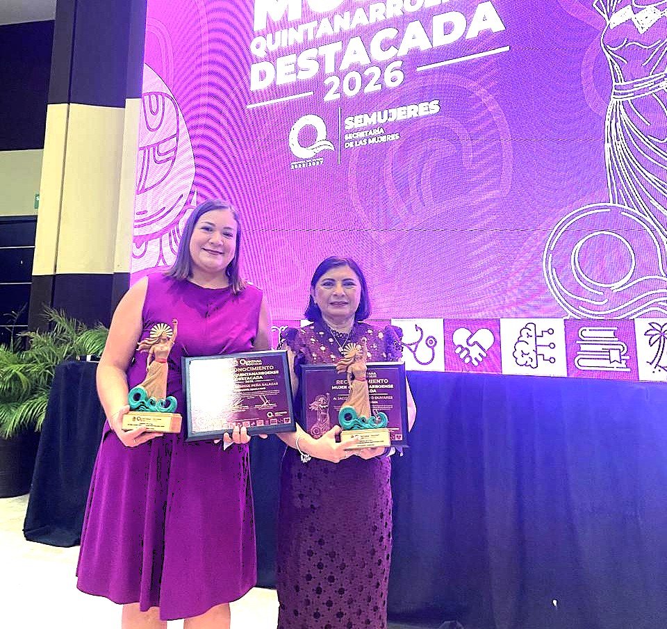 Reconocen a académicas de la UQRoo con el Premio “Mujer Quintanarroense Destacada 2026”