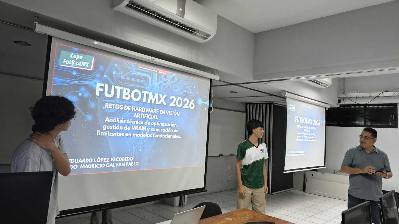 Estudiantes desarrollan soluciones de inteligencia artificial para analizar partidos de fútbol robótico - Participan en la Copa FutBotMX, capítulo Visión por Computadora