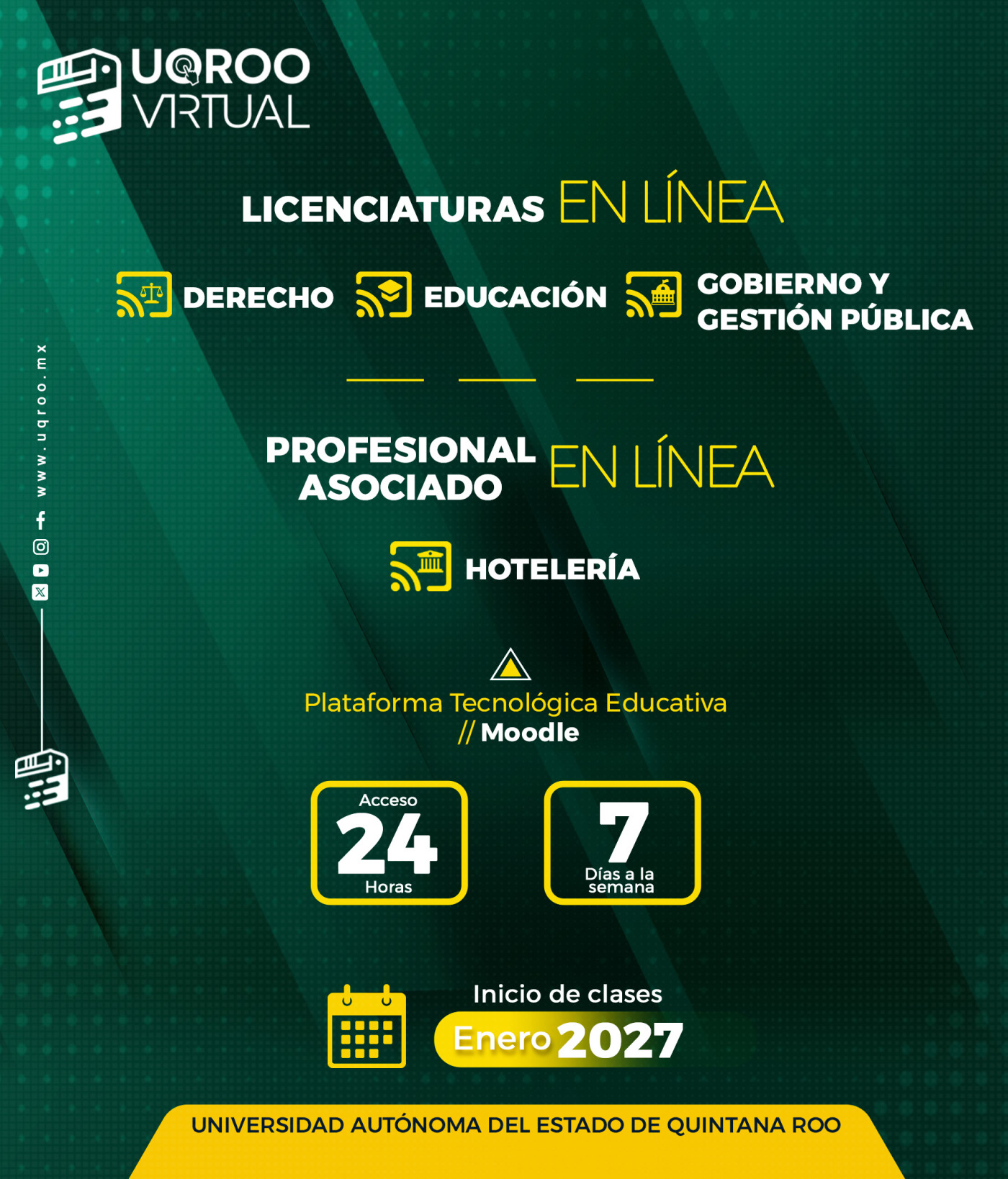 UQRoo abre convocatoria de admisión 2027 en modalidad no escolarizada - Iniciarán clases en 2027
