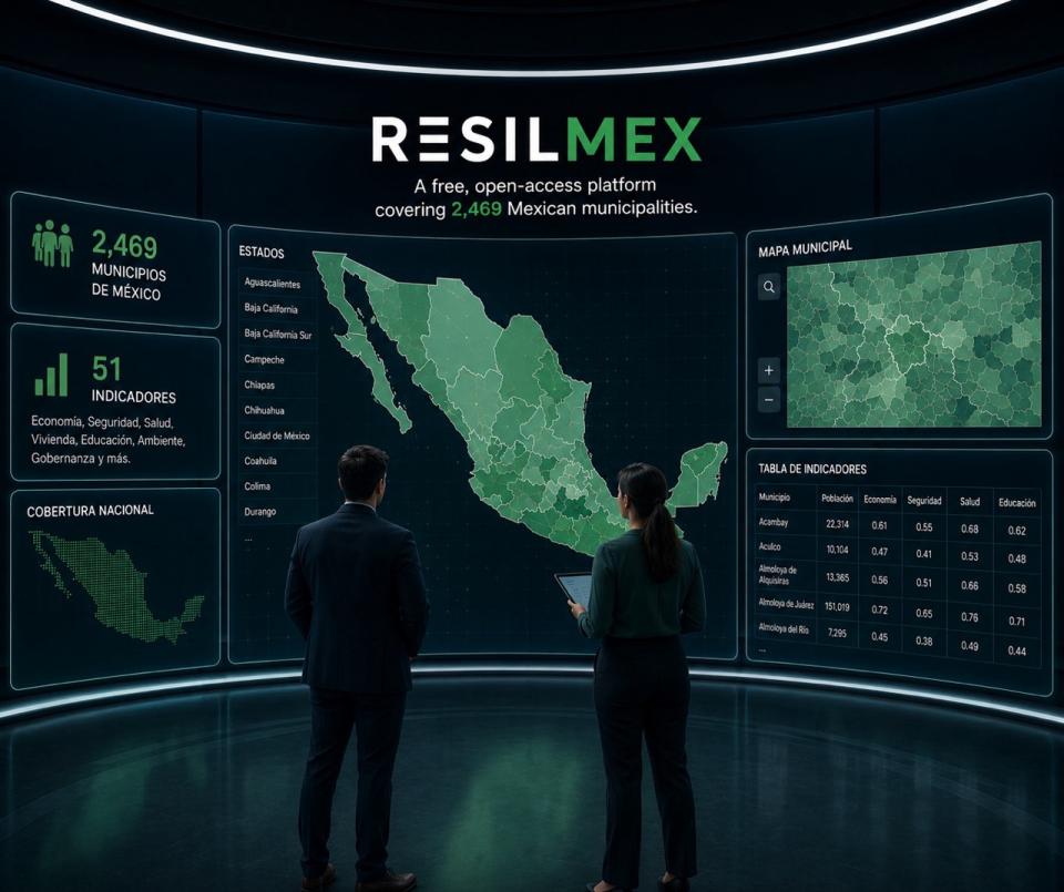 Resilmex: plataforma que integra indicadores municipales para facilitar la investigación científica - galería 1