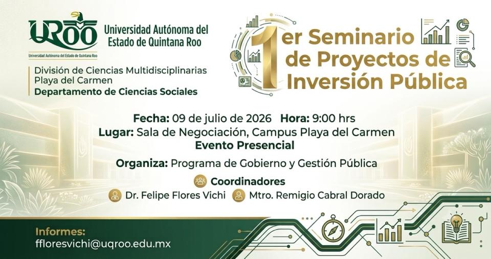 UQRoo Playa del Carmen realiza 1er. Seminario de Proyectos de Inversión Pública en Quintana Roo - galería 12