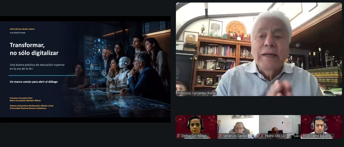 Realizan foro virtual “Buenas prácticas en la aplicación de la Inteligencia Artificial para la Mejora de Procesos Institucionales”