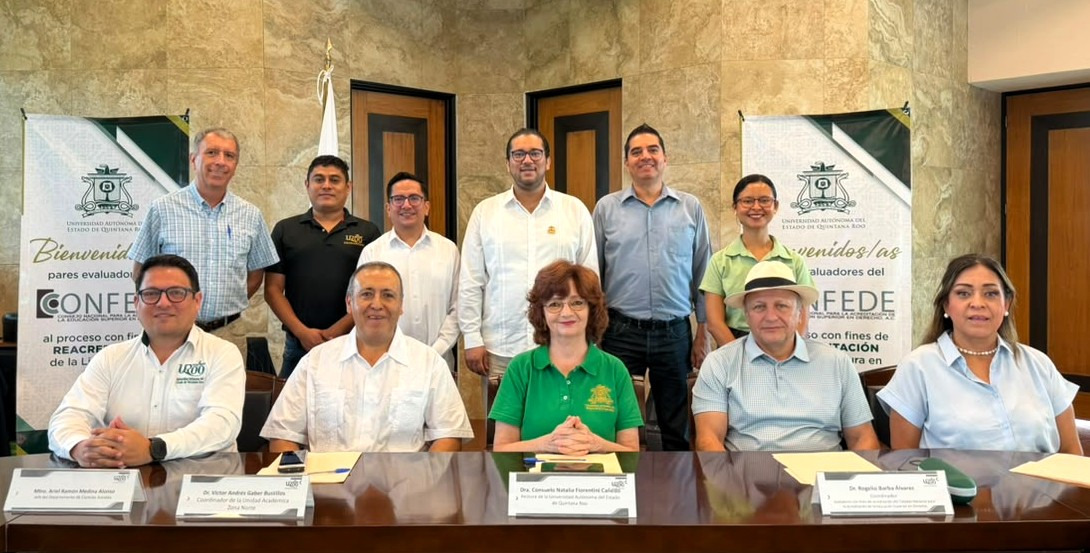 Licenciatura en Derecho de UQRoo en Playa del Carmen espera dictamen de reacreditación - Concluye CONFEDE visita de evaluación