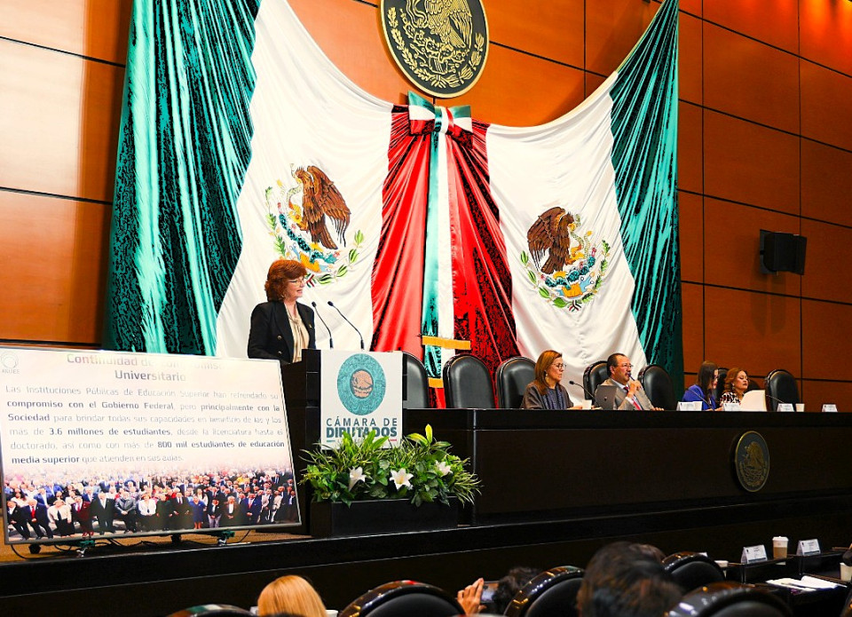 Rectora de UQROO plantea en Cámara de Diputados fortalecer presupuesto de universidades públicas